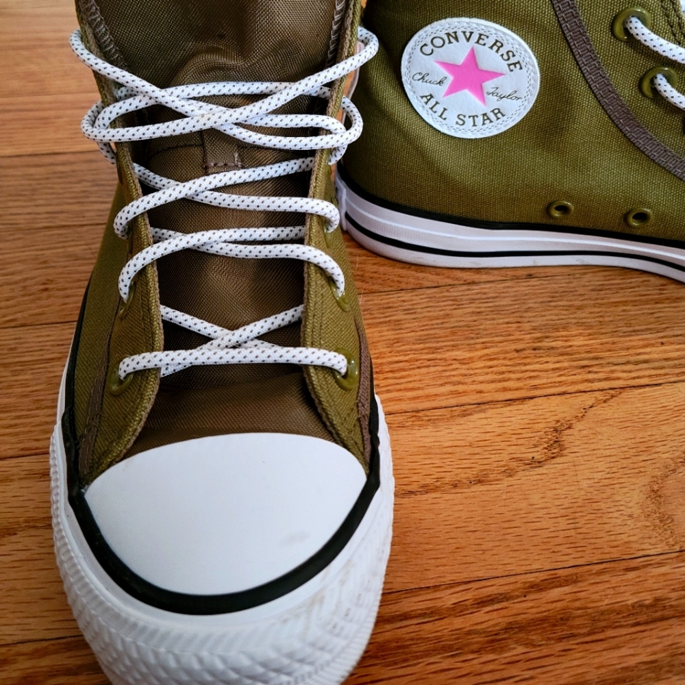 Converse All Star Olive High-Top Sneakers